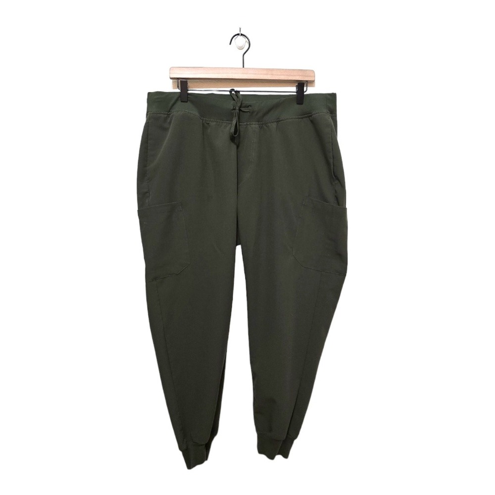 Mandala High Waisted Scrub Joggers In Olive Sz XL